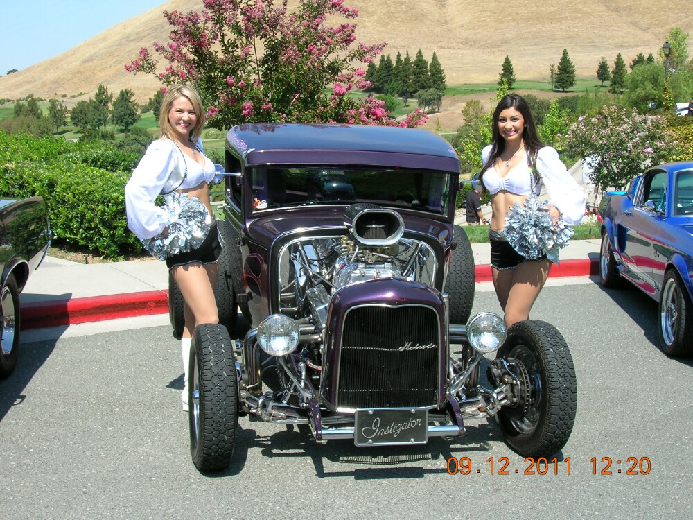 Raiderettes and hot rod.jpg