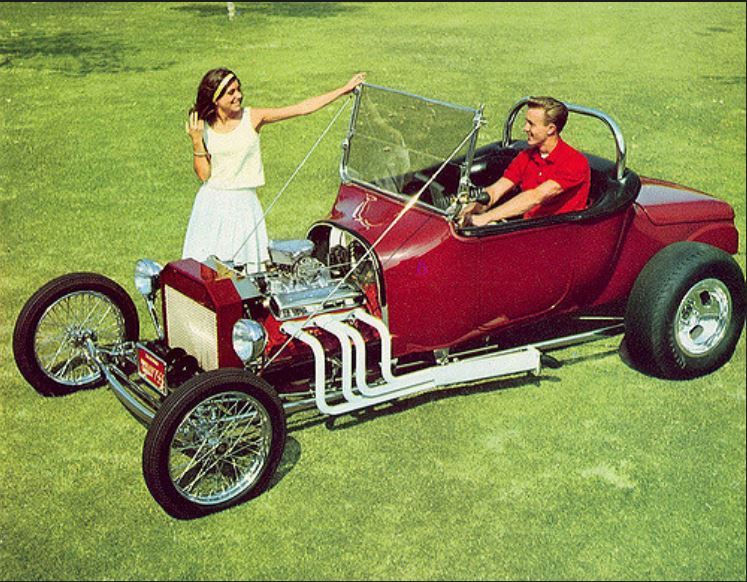 Ron Hurd's 1919 Dodge roadster powered by a 1963 Corvette 327, 1965.JPG