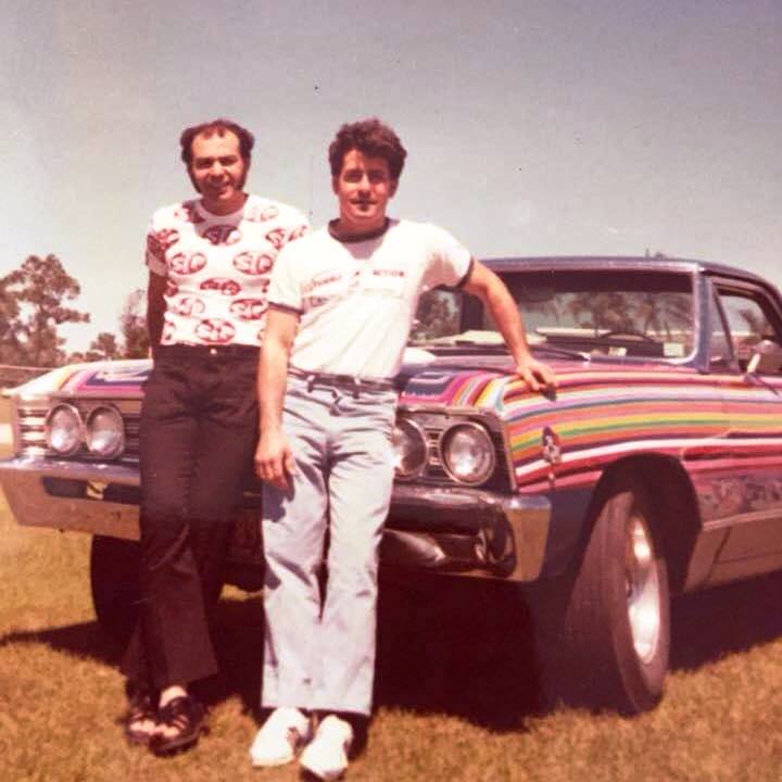 Sal Marchese & Henry Dana with John  Parmigiani's El Camino @ the GatorNats.jpg