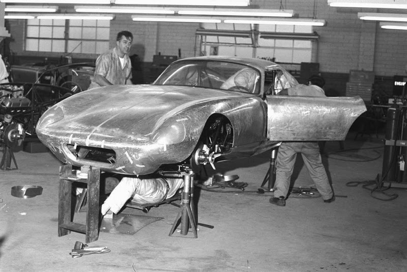 Shelby Cobra Daytona Coupe CSX 2287 taking shape in the workshop..jpg