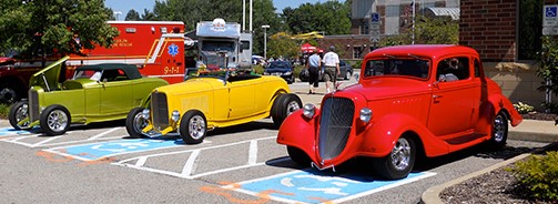 Terraplane parked with Lobeck Cars @Solon.jpg