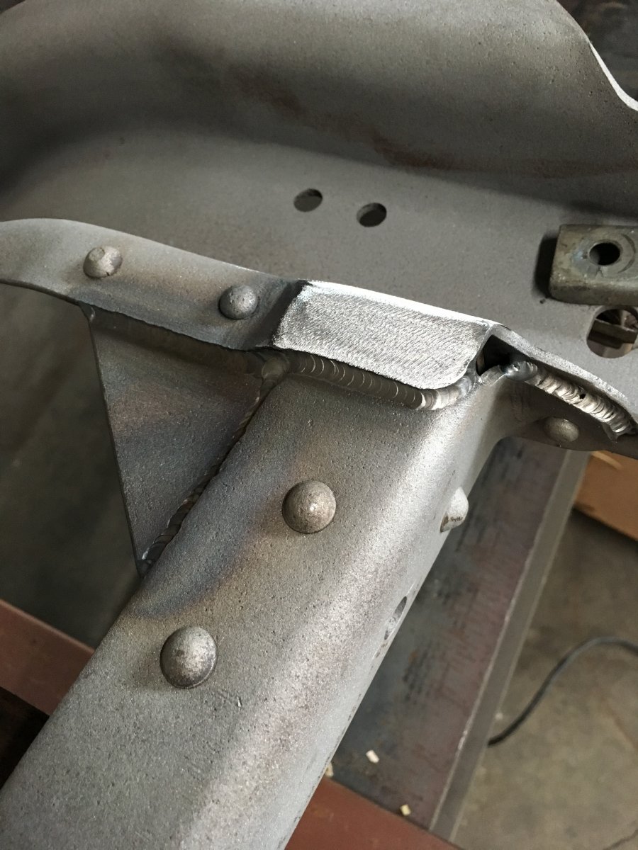 Tig Welded Model A Crossmember.JPG