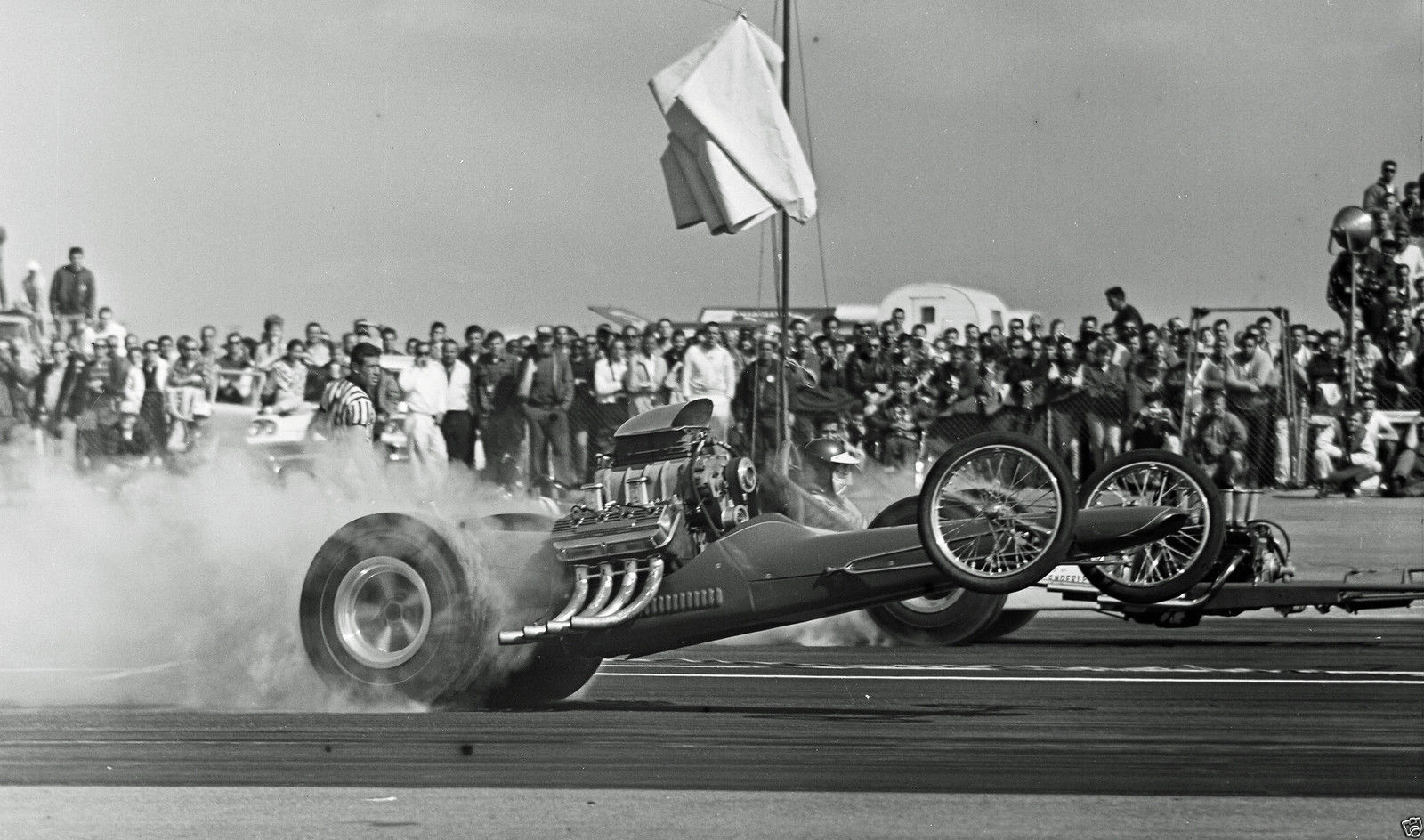 Tom Prufer's beautiful 'POWER KING' AA-FD  wheelstanding @ Bakersfield in 1963.JPG