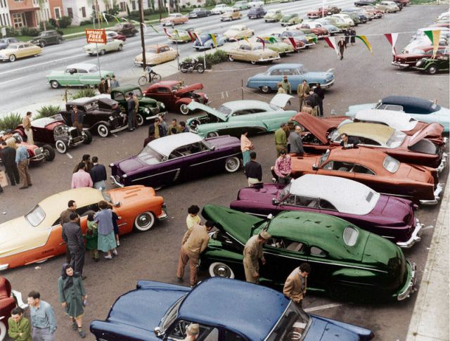 TRJPoster10Colorized1954ParkingLotScene.jpg