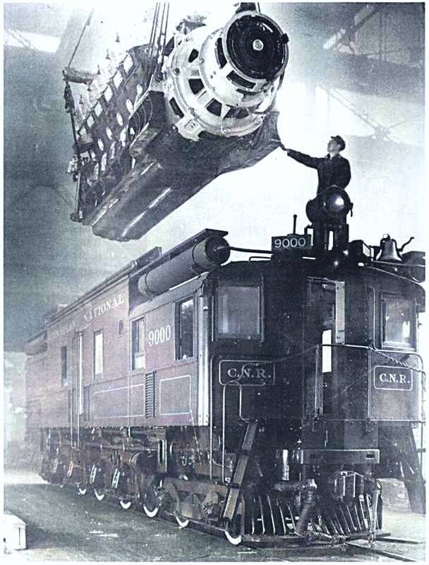 tumblr_1929 Canada`s first diesel-electric locomotive CN No 9000.jpg