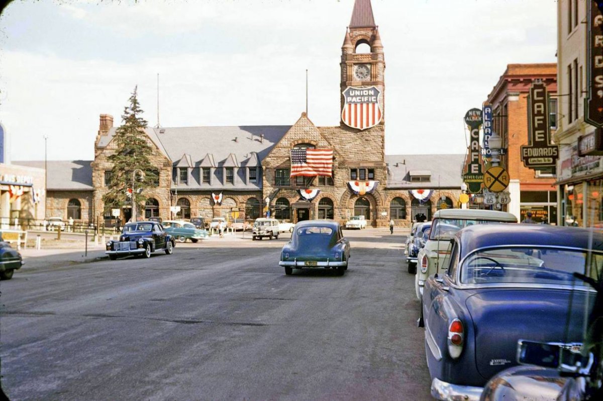 Union Station, Cheyenne, Wyoming.  Photo taken circa 1955 .jpg