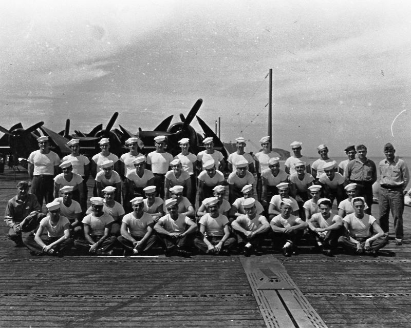 USS Cabot CVL-28 - A Division - Fran, front row 2nd from the right.jpg