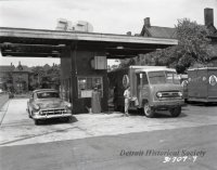 fueling station on the Vernor\'s Ginger Ale plant property at 4501 Woodward Avenue c 1955.JPG