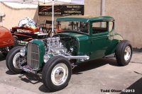 BAT - 1930 Ford Model A Coupe (327) at GGs  WCNs 2013.JPG