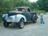 41 willys in barn lot with Austin.jpg