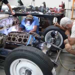 Jimmy makes some headers, while El Jefe looks on