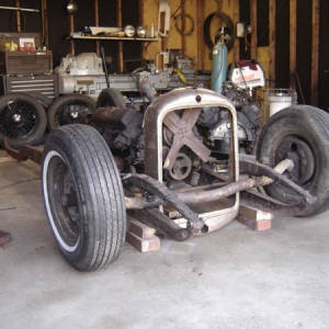 Chassis mock with Olds.  I decided to go with Studebaker stuff later on.