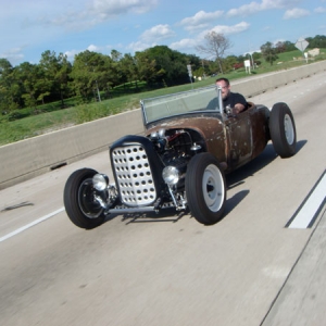 rolling down the highway the first time out.