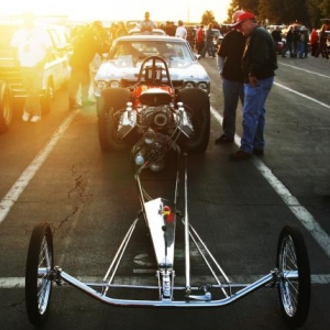 Bakersfield 2008. took a bunch in the staging lanes as the sun was setting.