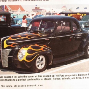 My 15 seconds of fame in Street rodder mag 05. Chuck Varranas liked my coupe, but I didn't fill out my windshield sticker !!