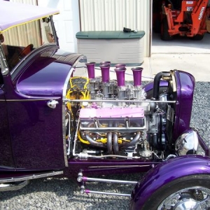 Engine With Webber Carbs.