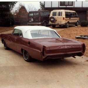 After owning it for a couple of years, the repaint done at some point in it's past was pretty dead. So, I stripped it to bare metal to ready for body work and paint. Over 20 years since stripping it, maybe one day I will actually finish it. I was an optimistic 19 year old! ;)