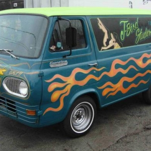 the current state of the ultimate pinstriper van...ever changing
