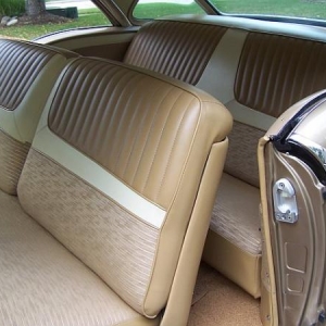 restored 100% materials adn pattern.
Car has power 4 way seat.