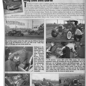 In the 90's Gray Baskerville used to have a column in R&C called "Big Little Pages". In the column Gray would tell stories of some of his favorite cars from R&C's past. He blew me away when this story appeared in the May '97 R&C. The appearance of this story was my first inkeling that I screwed up big time selling my first car in 1986.