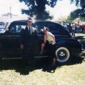 Me and my cuzin at west coast customs car show 2002 with my car