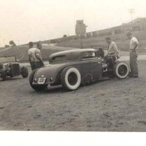 Old Picture Of A Chopped Channeled Wide Withes Hot Rod