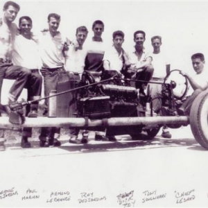 One of the first dragsters built in Canada....this photo from 1956 built by the Tecumseh Push Rods. Charter members of the O.T.A. What a beast.