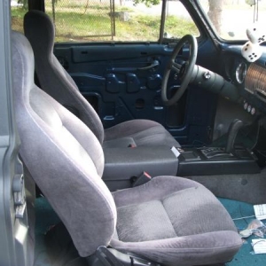 I grabbed an interior out of a wrecked car for right now so I can drive it but I'm looking for original seats and interior parts.