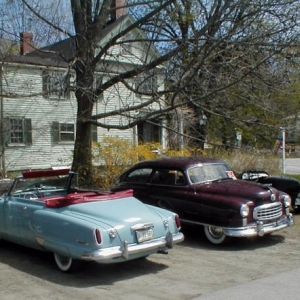 Couple of stockers . A 1950 Stude bullit nose convert & a 1950 Nash 2Dr with folding front seats to bed and rare factory optional Rear bucket seats ..Kinda a fun diversion from a long series of traditional stuff