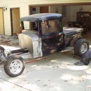 32 Ford black truck