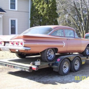 Rear passenger quarter, on trailer