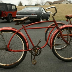 50's Shelby Flyer . and huffy for parts