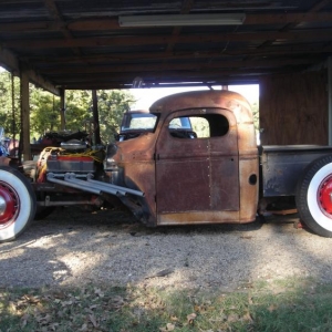 1937 International under construction.   Will be ready for Lonestar Roundup in 2010