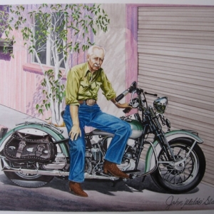 Uncle Jerry and his 46' Harley