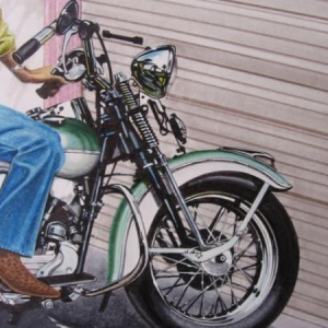 Uncle Jerry and his 46' Harley Detail 1