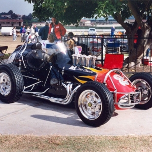 olsen sprint car 3   the old Billy Wilkerson / A-1 tire spl. that I did all the paint and lettering on for Carl Olsen.