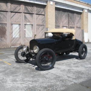 The latest of my roadster in front of an old warehouse in downtown Portland. Just looked like a good backdrop.