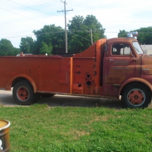 1949 dodge 4, not sure if it's a 1949 or 50 yet. we drove out to OK and removed the cab from the rest of the truck, and brought the cab back to Denver. I couldn't see spending all the money to haul the whole thing, when in the end the cab would be the only part we'll use.