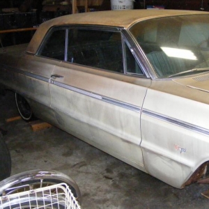 as it sits in the garage