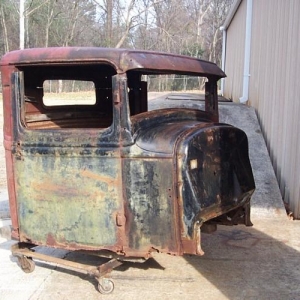 Humble beginnings of a shell of a 1934 Ford pickup