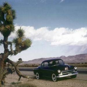 My 1952 business coupe in one of it's 3 versions over the twelve years I had it.  In the desert on a 4,000 mile round trip to L.A. to cruise Whittier circa '74.