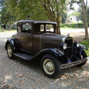 1930 model a coupe tires are 6.00 x 16 all 4 stock suspension