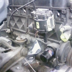 the motor installed with the new motor mounts i made by hand