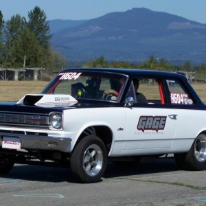 66 Rambler "gasser" at Arlington Drag Strip reunion.