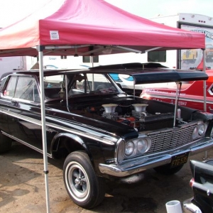 63 Plymouth in the pits in Bakersfield