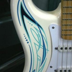 Fender Guitar striped by Dart