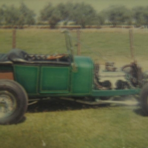 A friend of my Dad's T, I think his name was John O Day. He had passed away, but his brother still has the car in the Fresno, Ca area, this was in the late 60's also.