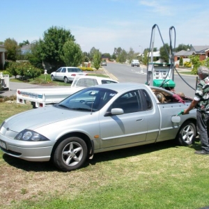 Atomic Mudshark's answer to the gas crisis !! ( and his traction problems )
Gives a whole new meaning to "accessory fuel pump"