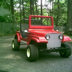 This is  a 10 hp 2 Passenger Jeep