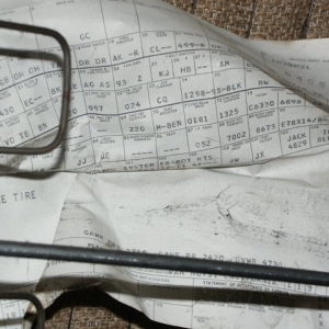 Original Build Sheet as found under back seat. This car is from CA.